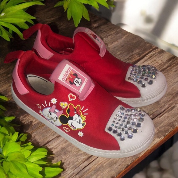 Big Girl Size 1 1/2 Custom Bling Adidas - Picture 9 of 9